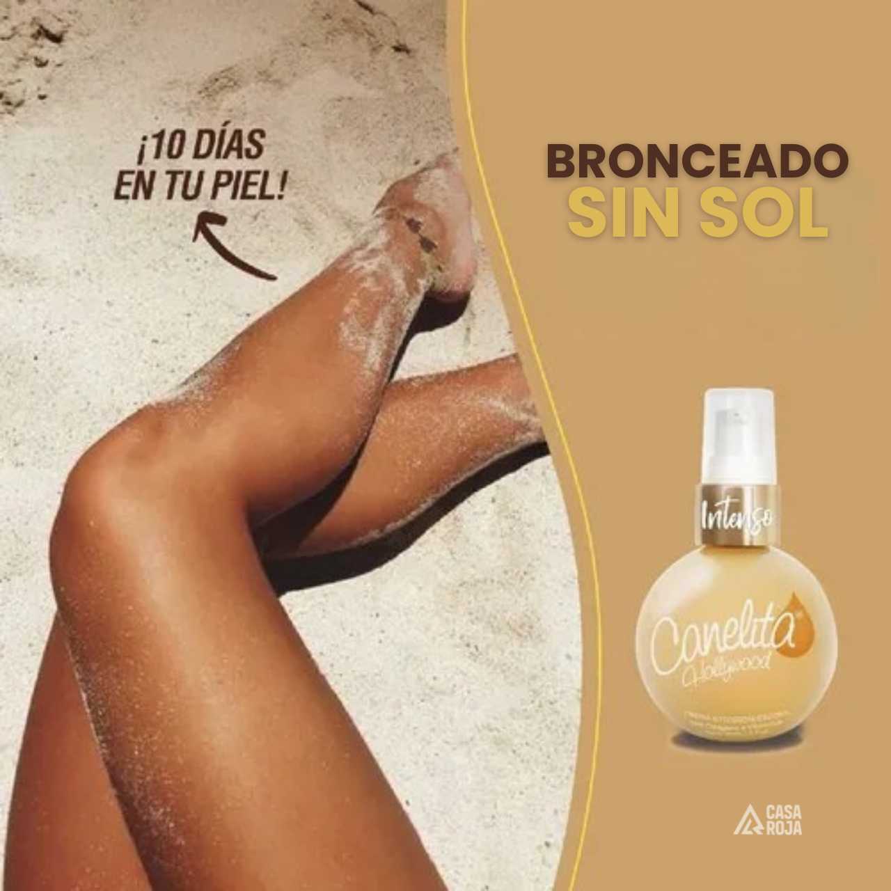 AUTOBRONCEADOR CANELITA HOLLYWOOD 90ml™ | BRONCEADO SIN SOL NATURAL Y DURADERO